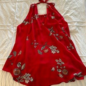 Halter style tank top